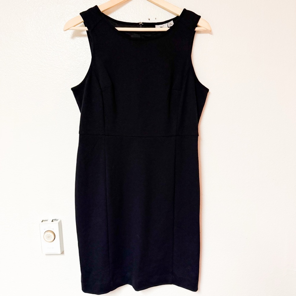 Worthington Black Sleeveless Sheath Dress Size 6 NWOT Classic Career Mini